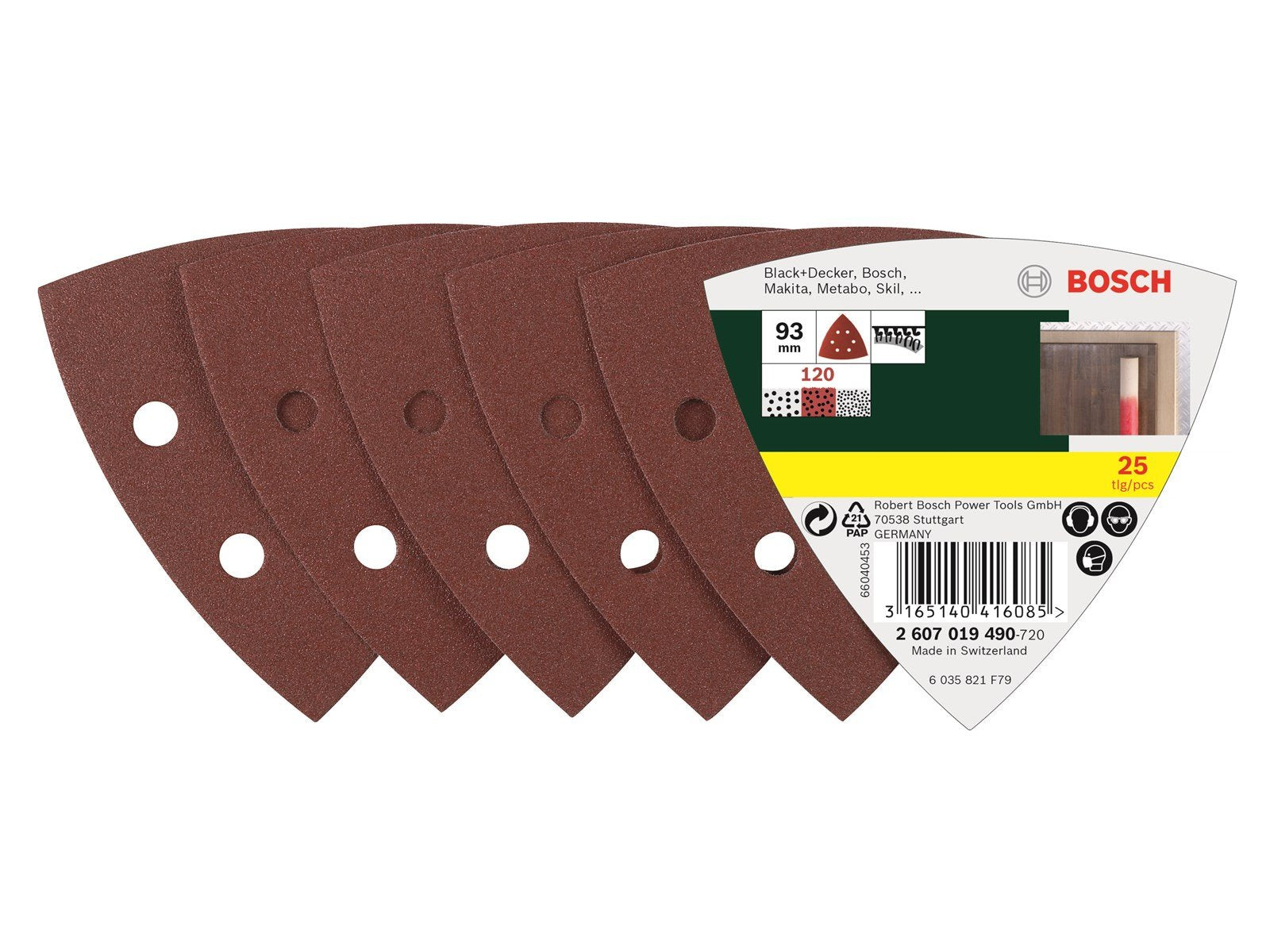 Bosch 25-pcs. Delta sander sheet set G120