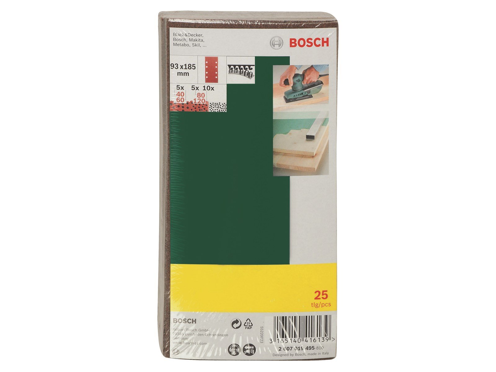 Bosch Coarse Sanding sheet set 25 pcs.