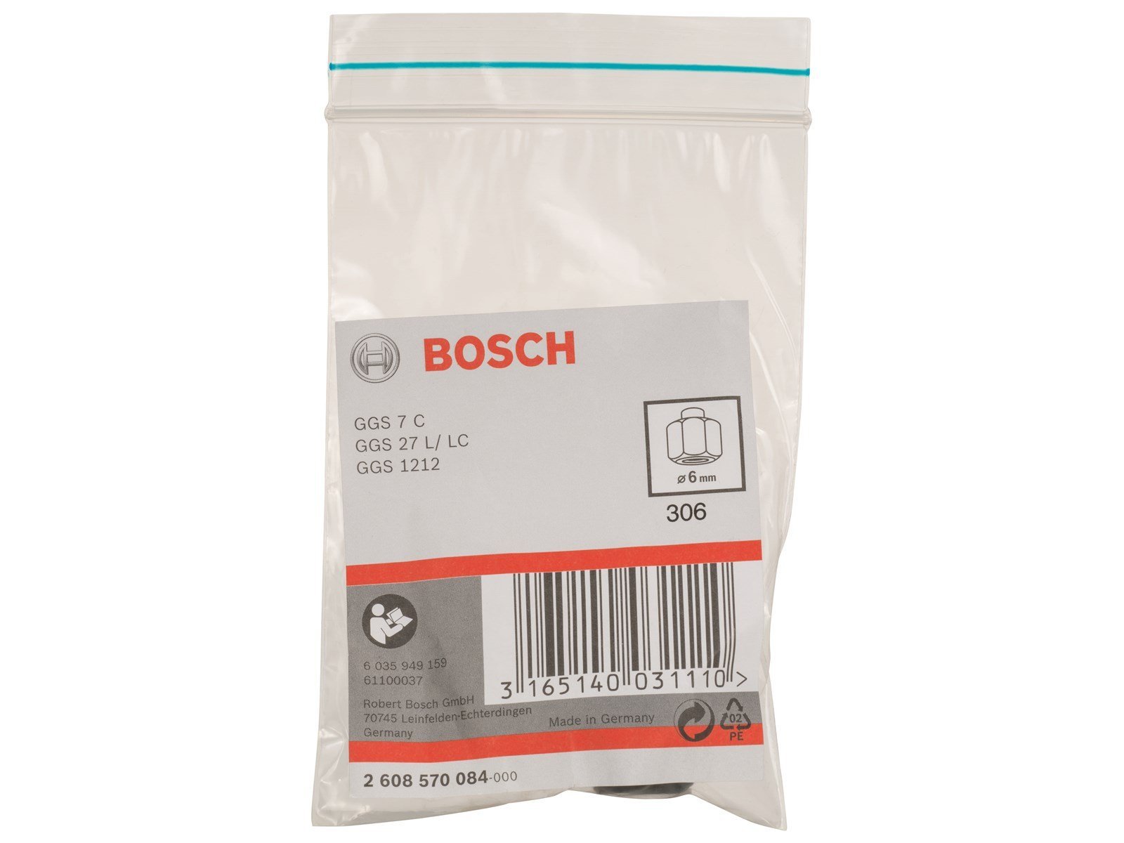 Bosch collet with locking nut