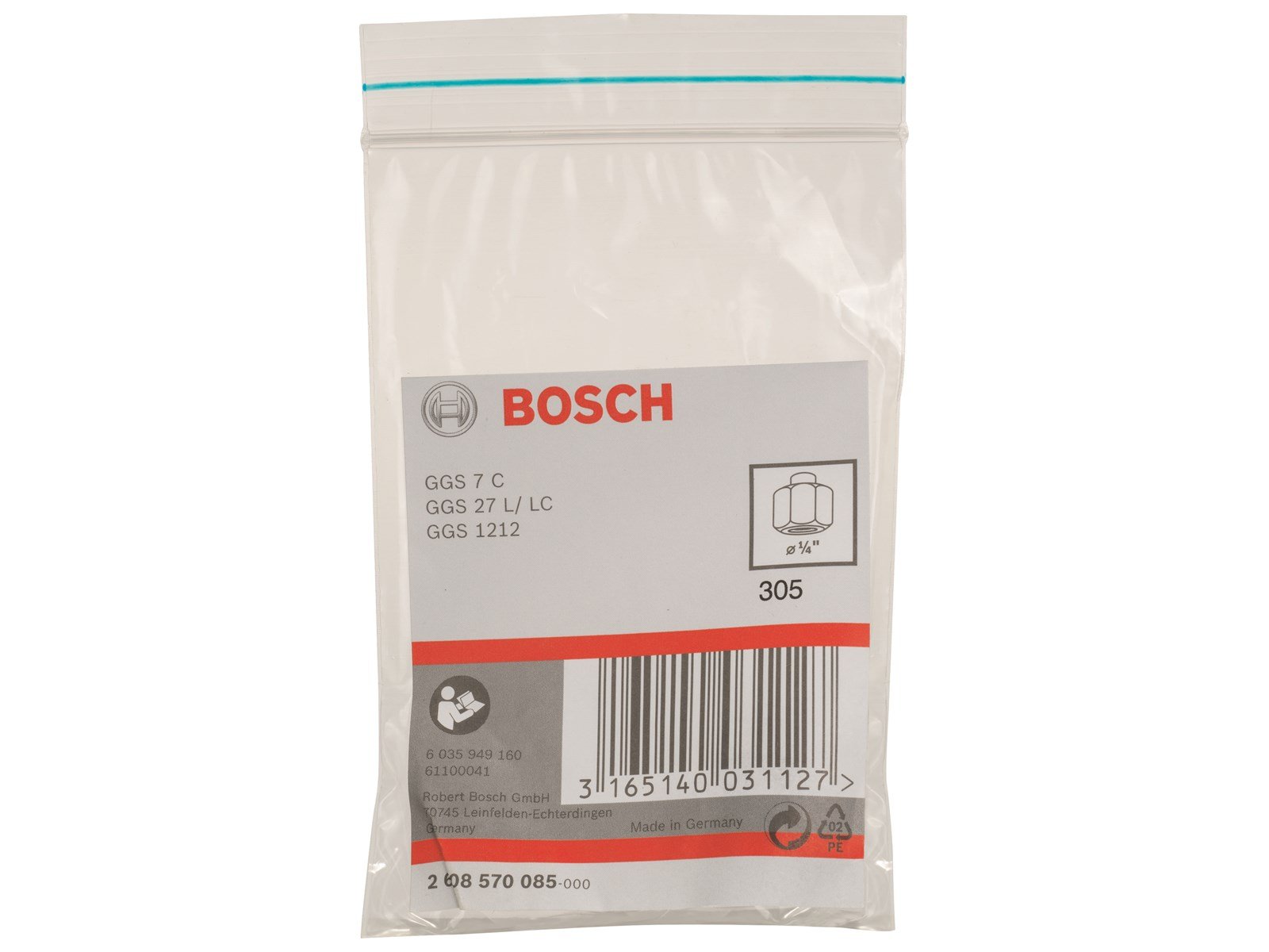 Bosch collet with locking nut