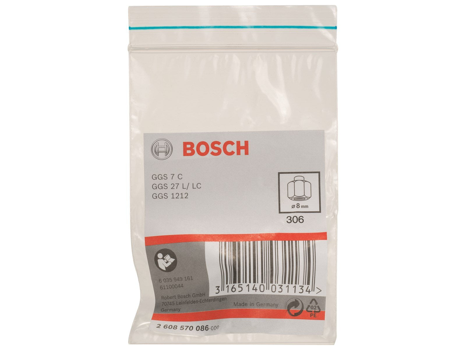 Bosch collet with locking nut