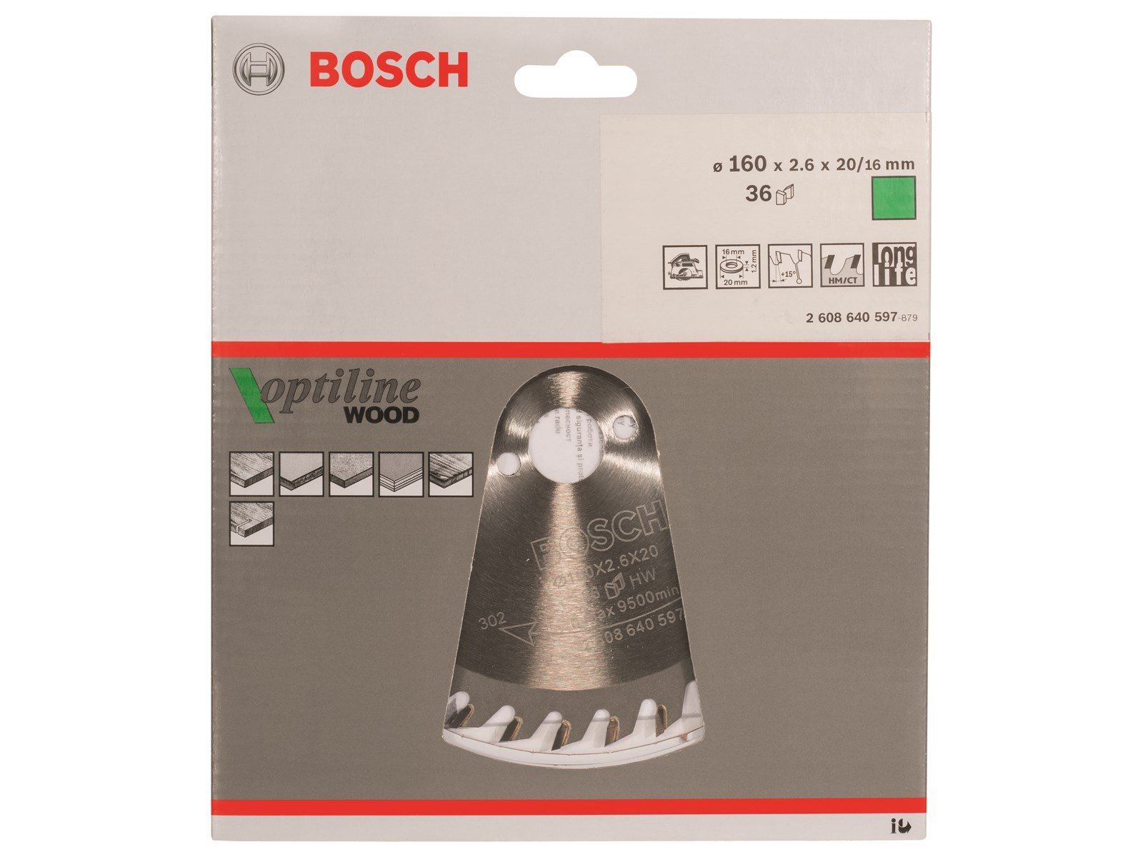 Bosch Optiline Wood rundsavsklinge