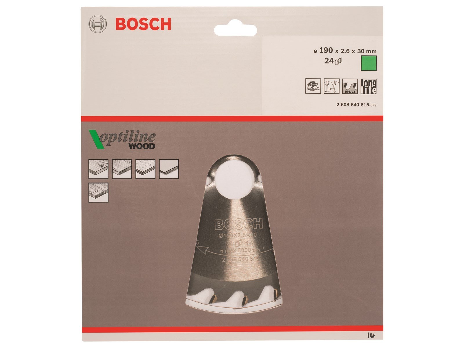 Bosch Optiline Wood rundsavsklinge