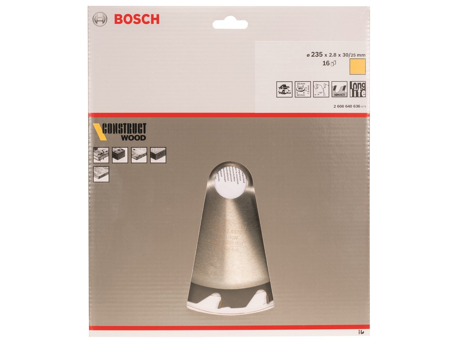 Bosch Construct Wood rundsavsklinge