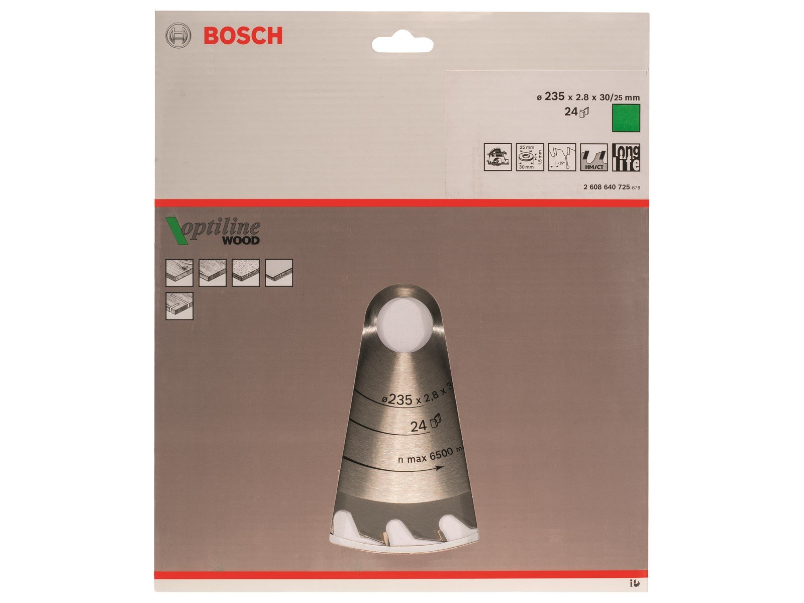 Bosch Optiline Wood rundsavsklinge