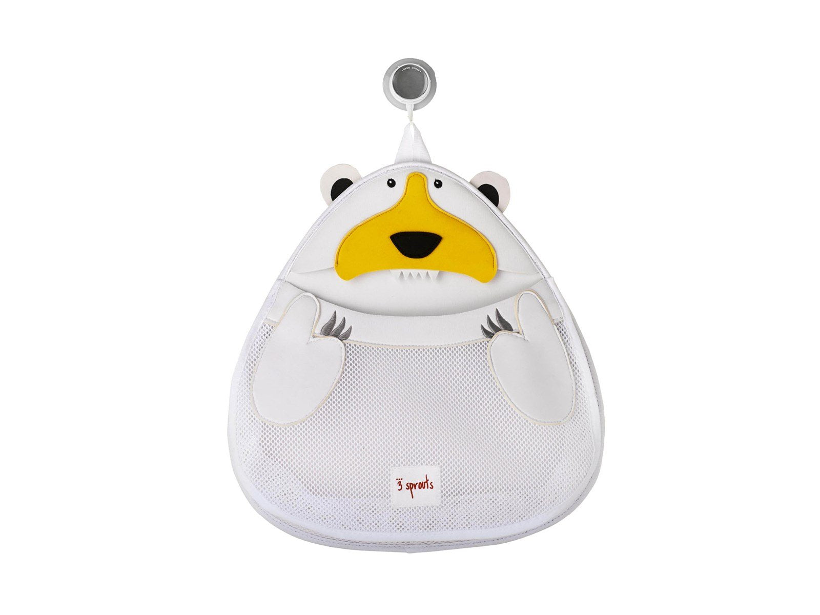 3 Sprouts Bath Storage - White Polar Bear