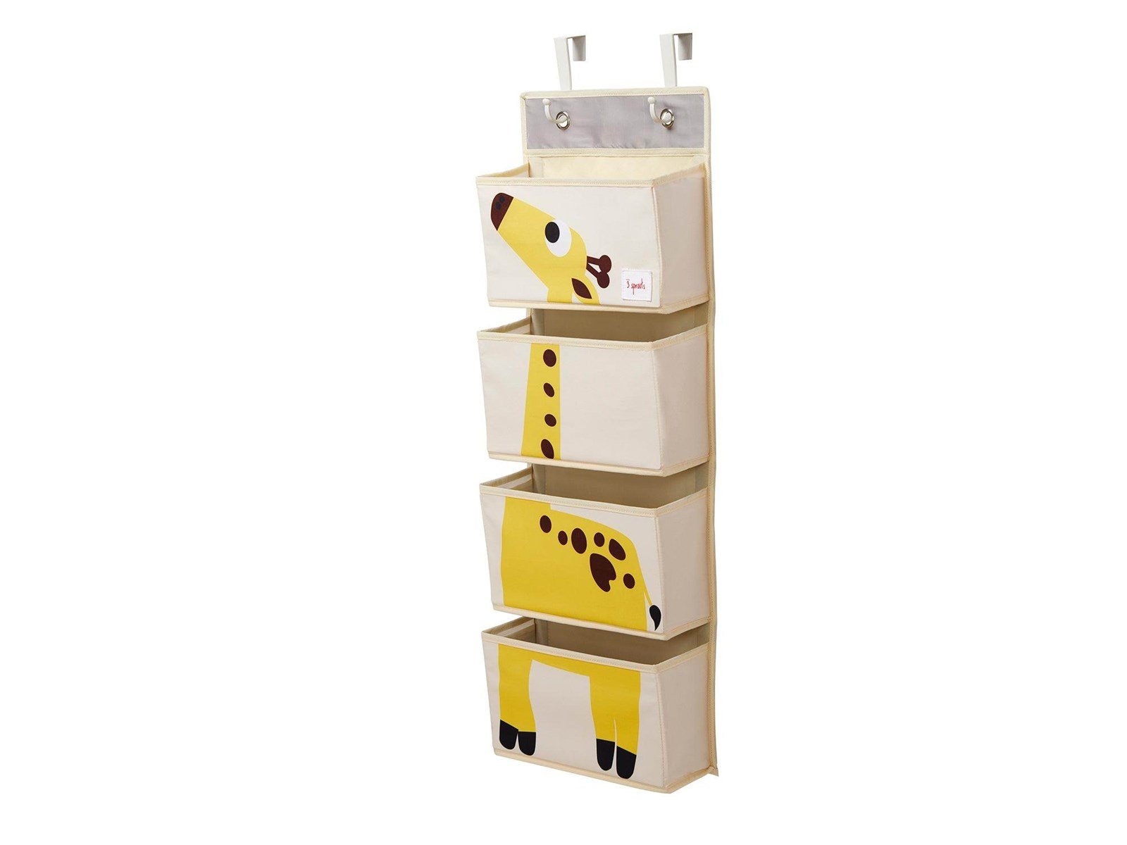 3 Sprouts Hanging Wall Organizer - Yellow Giraffe