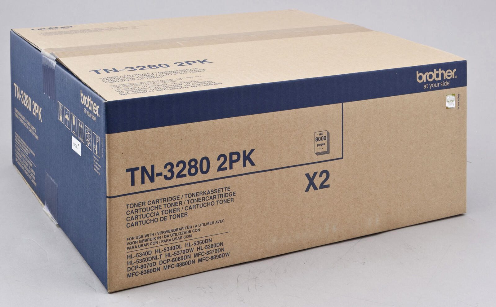 Brother Original TN3280 Toner Doppelpack schwarz 2x 8.000 Seiten (TN-3280TWIN)