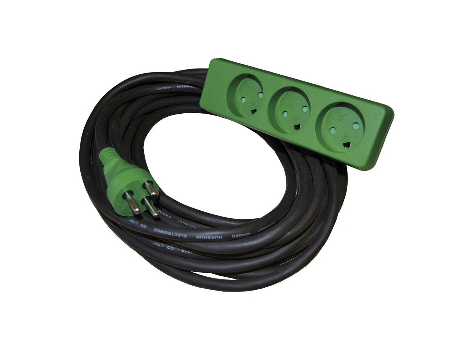 Blue Electric Cable set with ground - 10 M