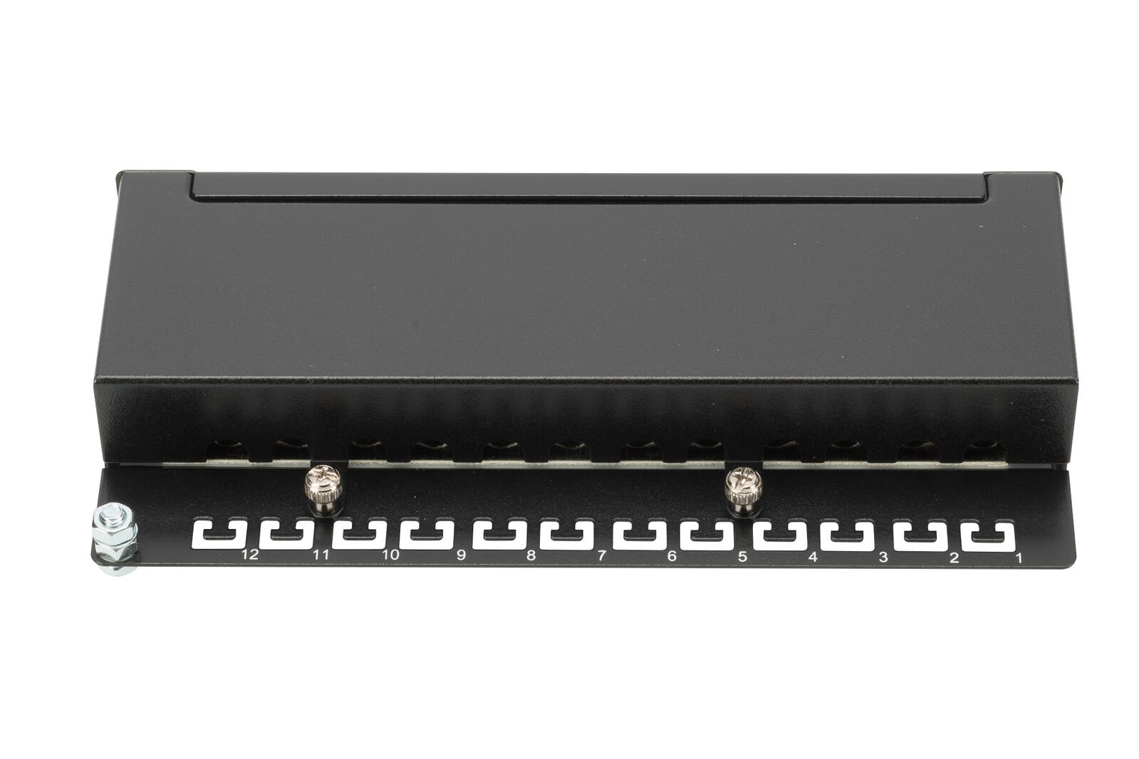 DIGITUS Desktop CAT 6A Patch Panel 12-port