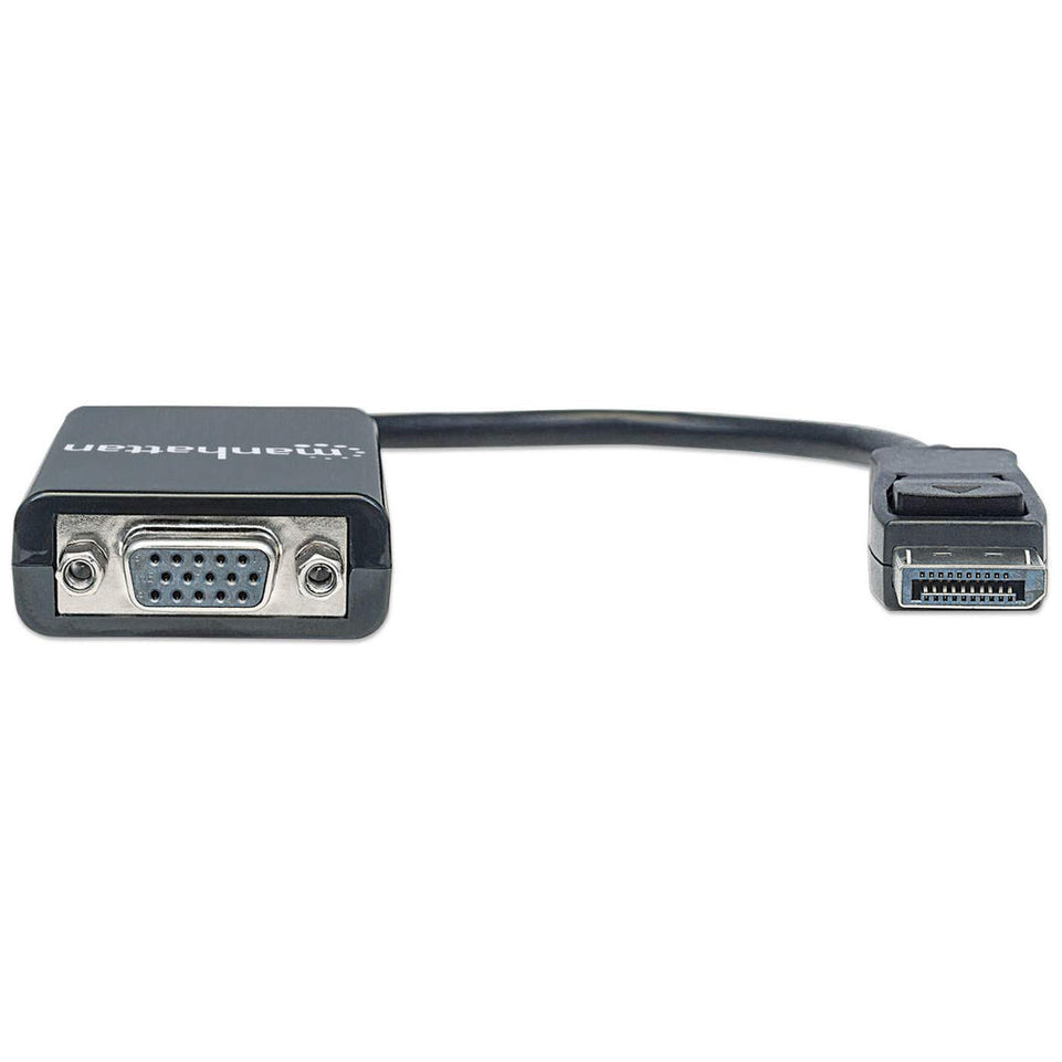 MANHATTAN DisplayPort Adapter St/Bu DP->HD15, schwarz