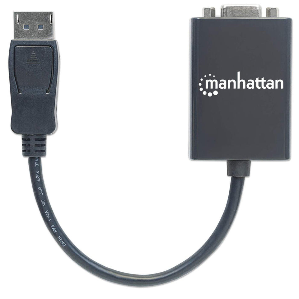 MANHATTAN DisplayPort Adapter St/Bu DP->HD15, schwarz