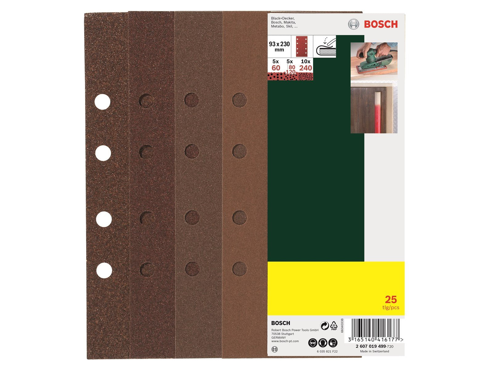 Bosch Fine Sanding sheet set 25 pcs.