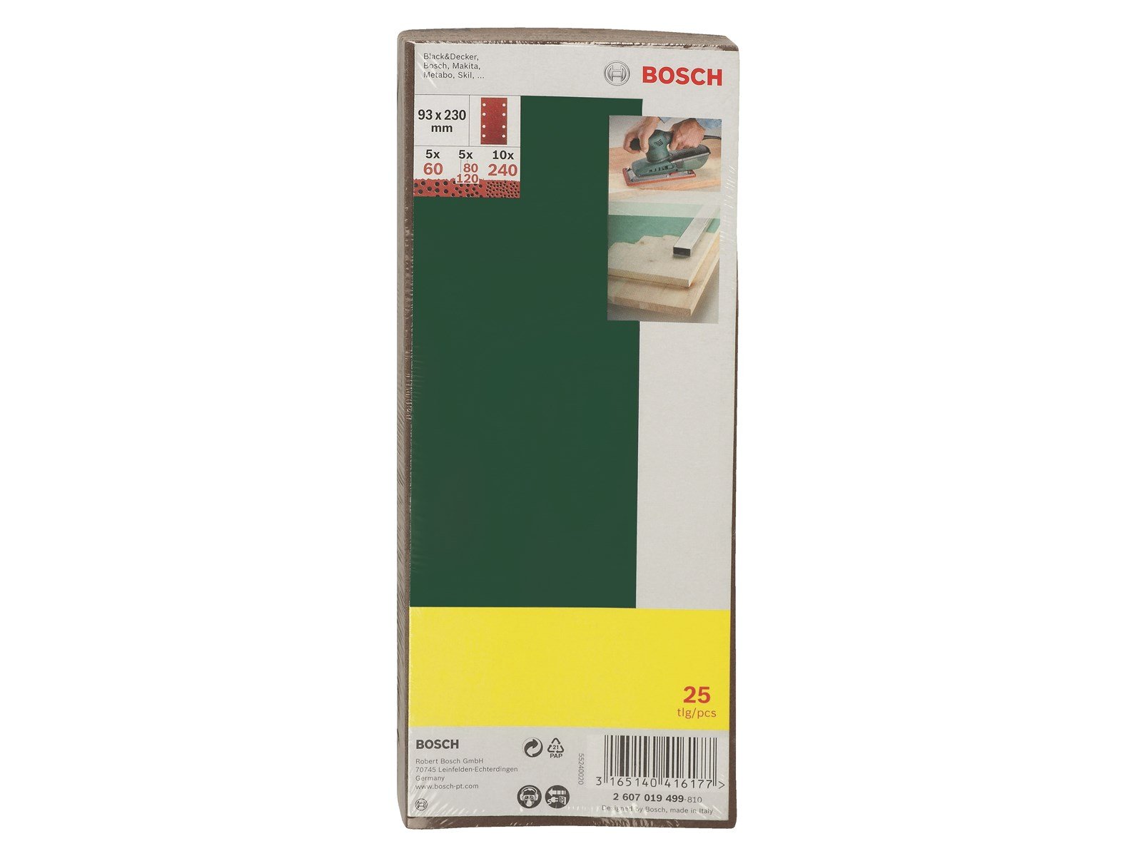 Bosch Fine Sanding sheet set 25 pcs.