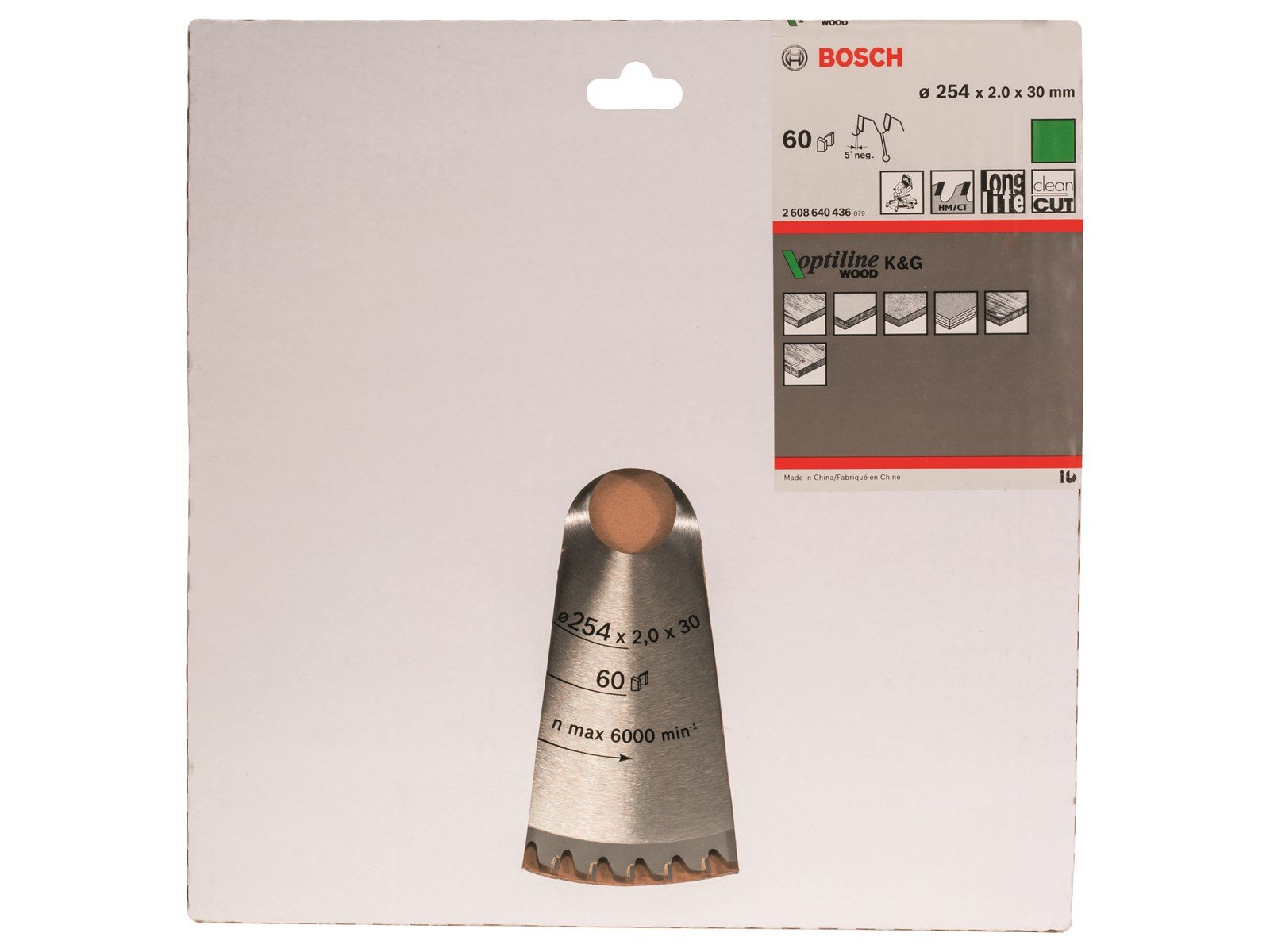 Bosch Optiline Wood rundsavsklinge