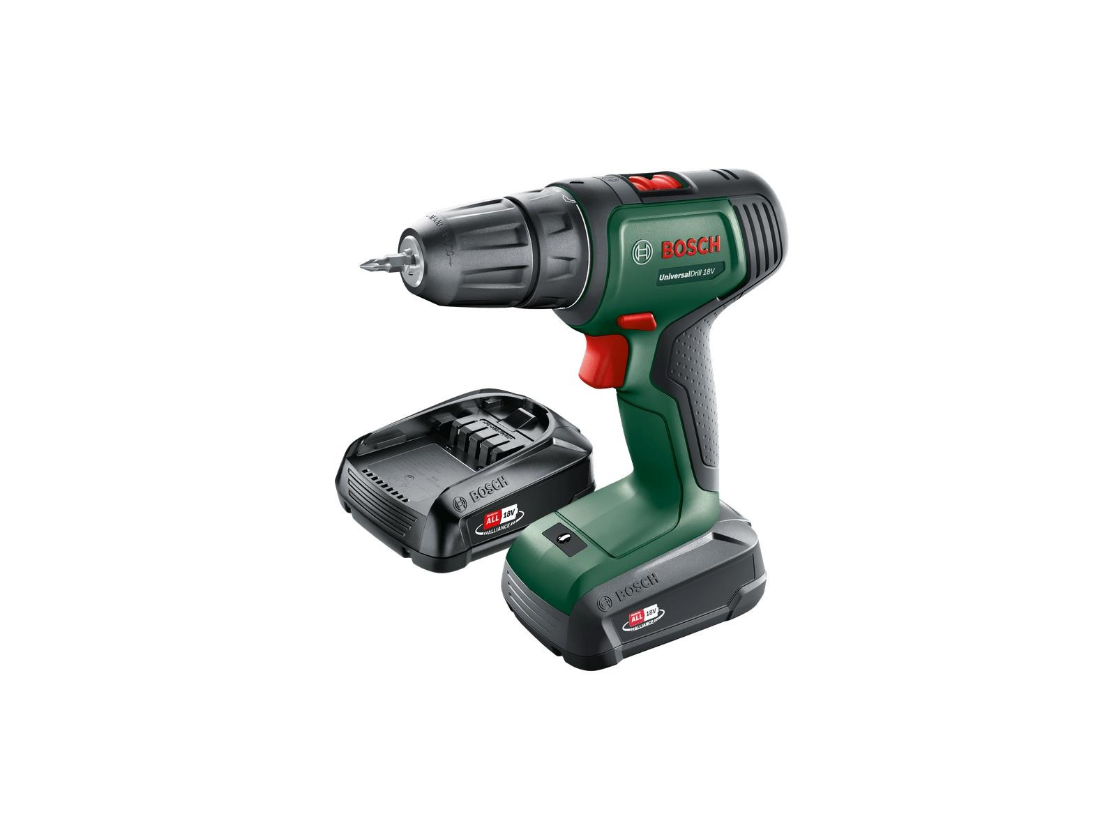 Bosch Universal Drill 18V Cordless Impact Driver + 2X1.5AH