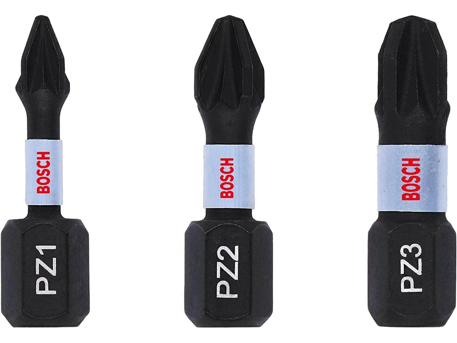 Bosch Impact Control Screwdriver Bits Set PZ1-PZ2-PZ3 25 mm