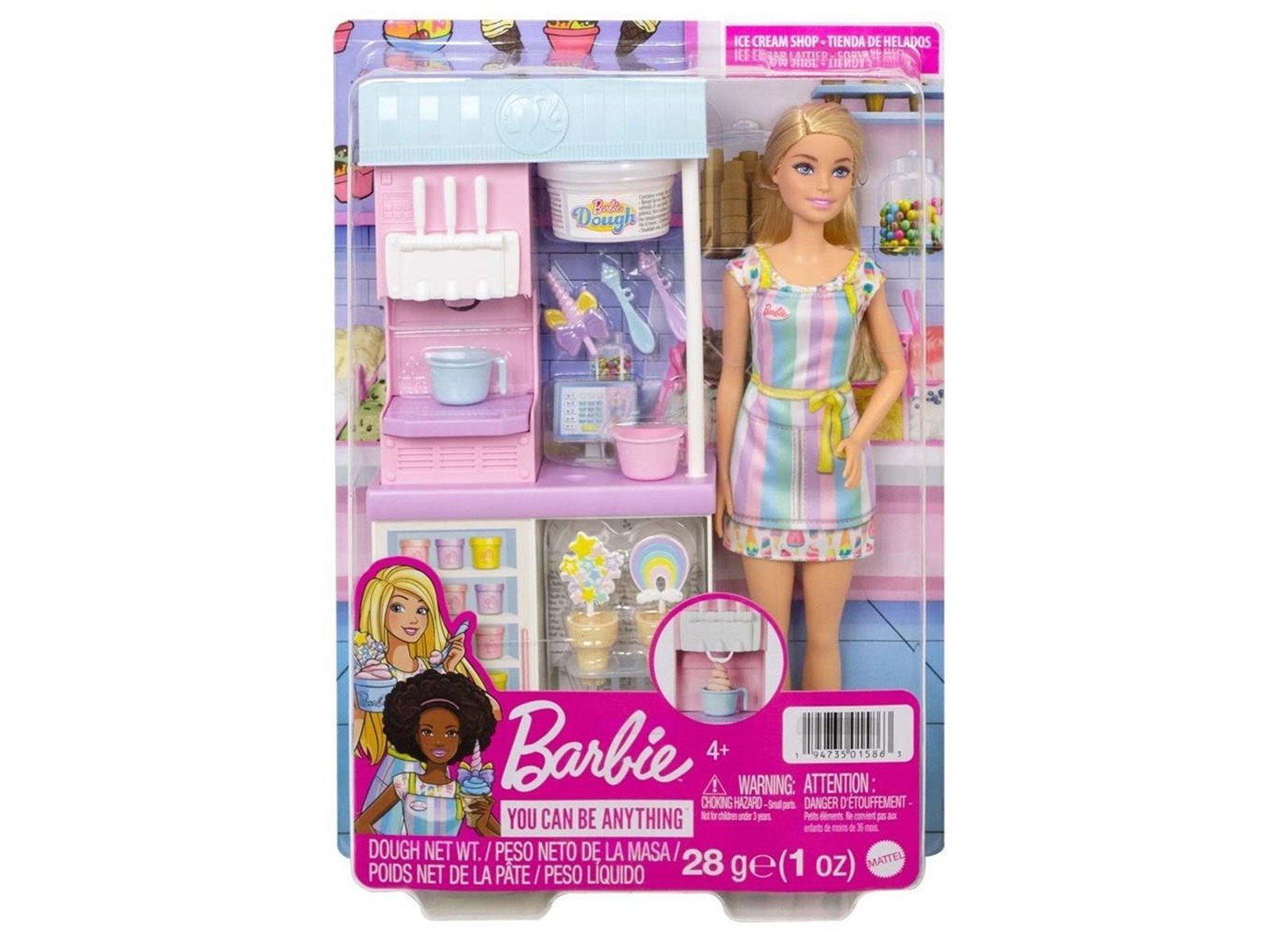 Barbie Ice Cream Shopkeeper Playset