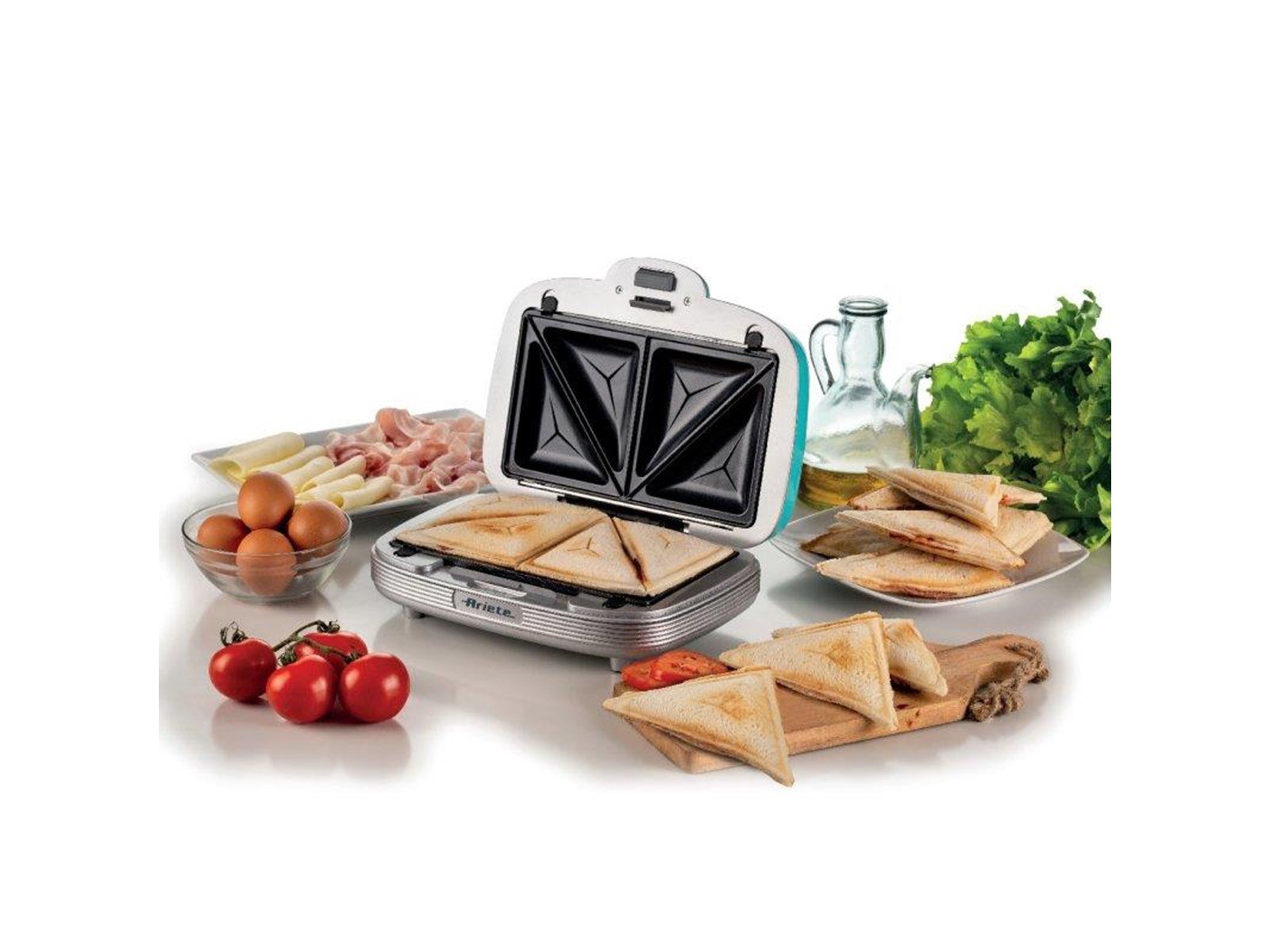Ariete Toaster Party Time 3-in-1 Sandwich & Cookies Blue