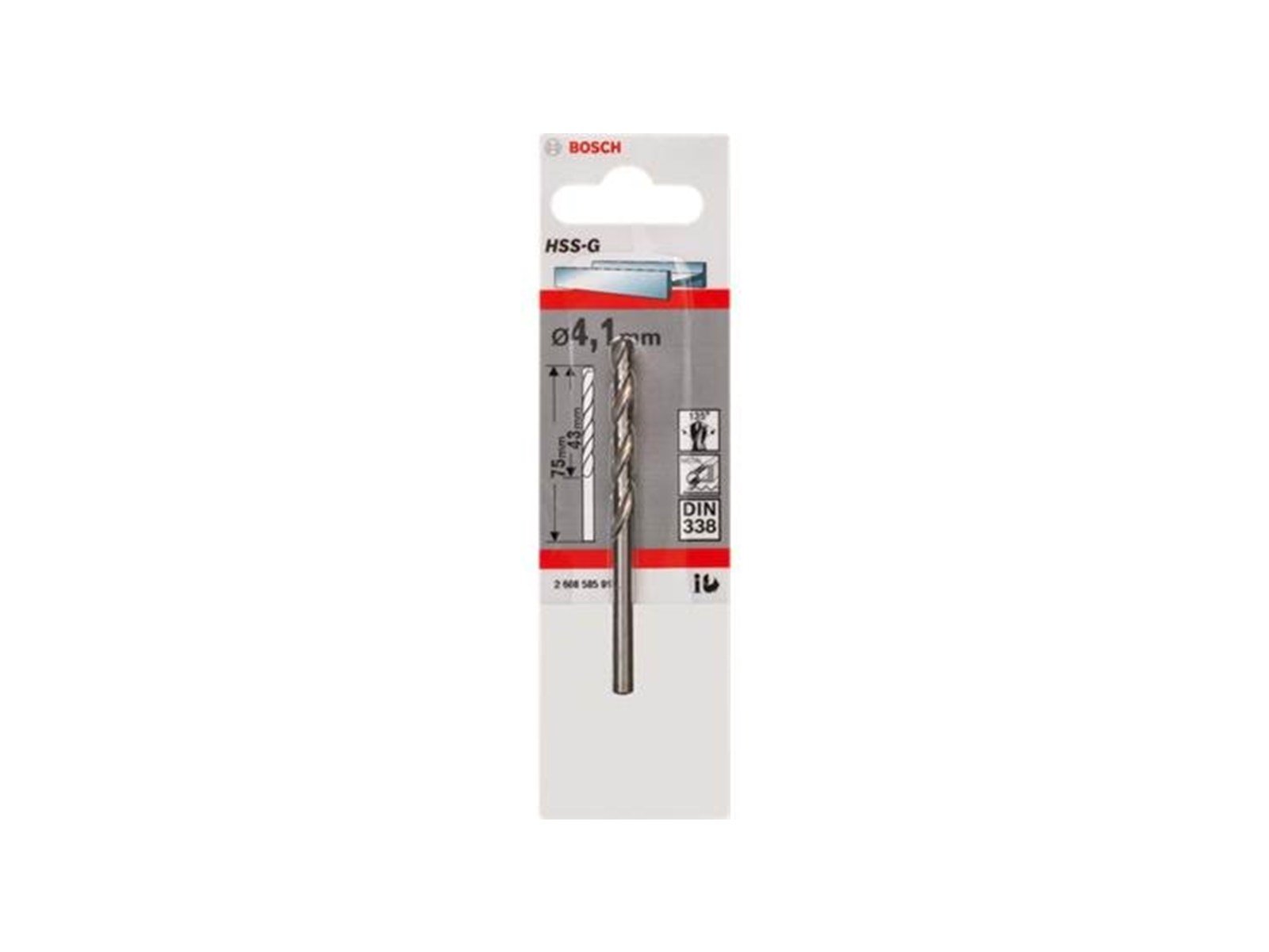 Bosch Twist Drill Bit HSS-G 8.9 x 125 mm 5 pcs.