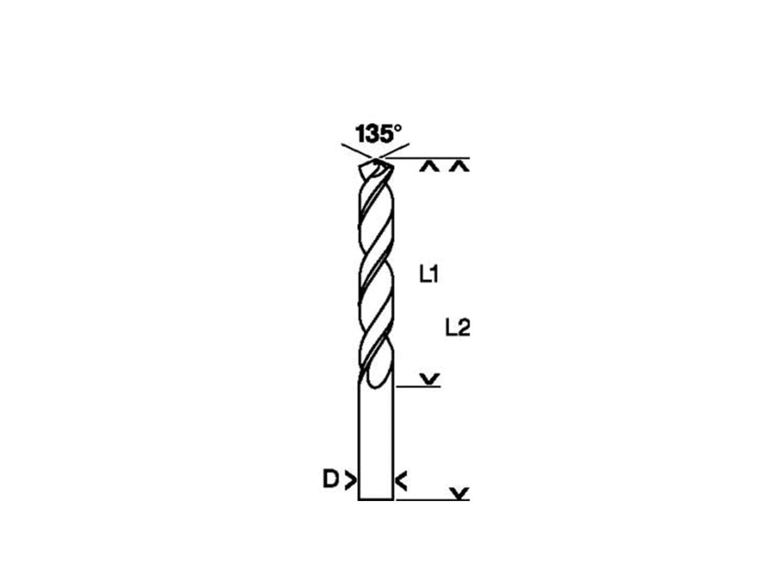 Bosch Twist Drill Bit HSS-G 8.9 x 125 mm 5 pcs.