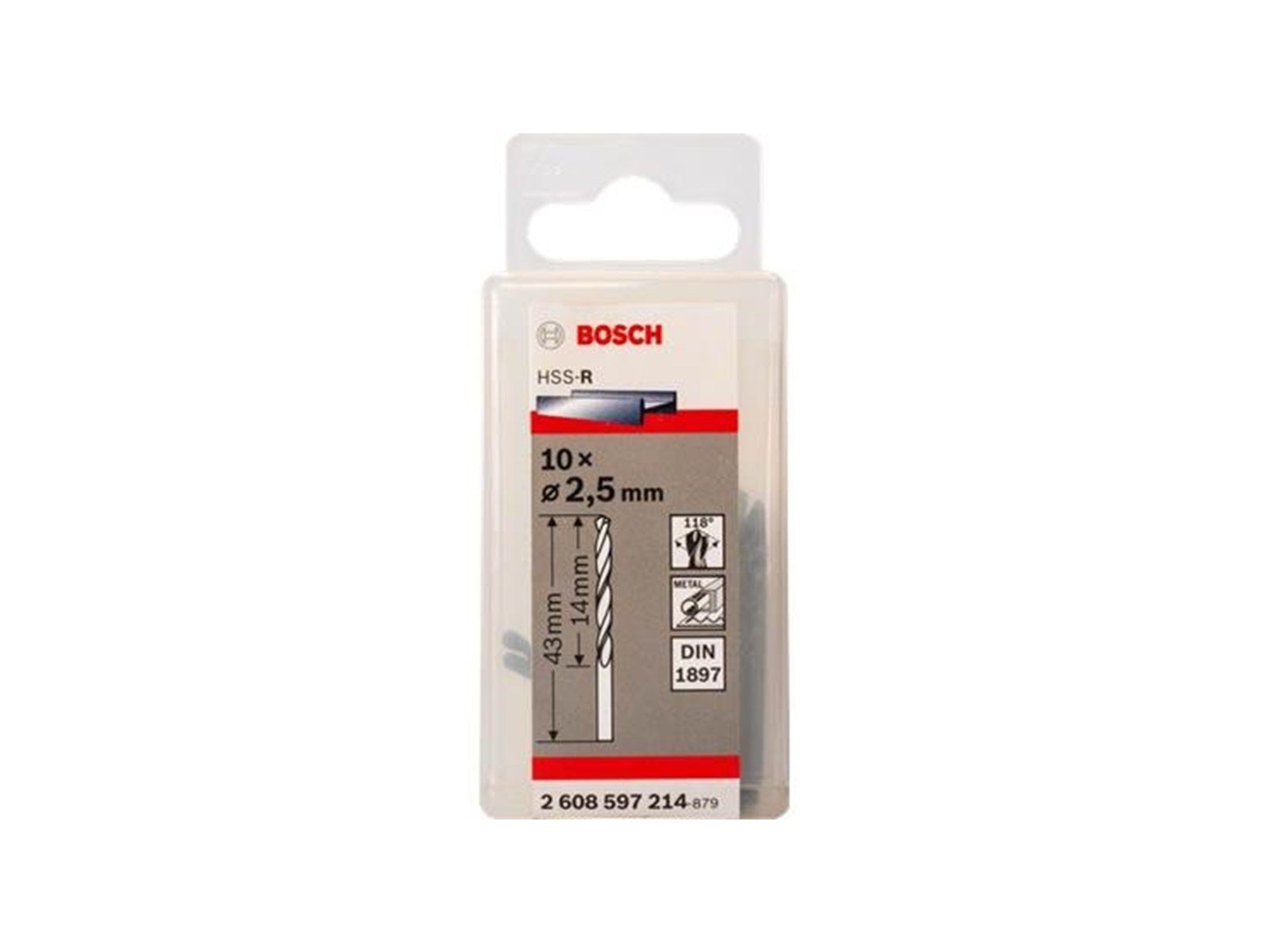 Bosch Stub drill bits HSS-R 10 x 43 x 89 mm 5 pcs.
