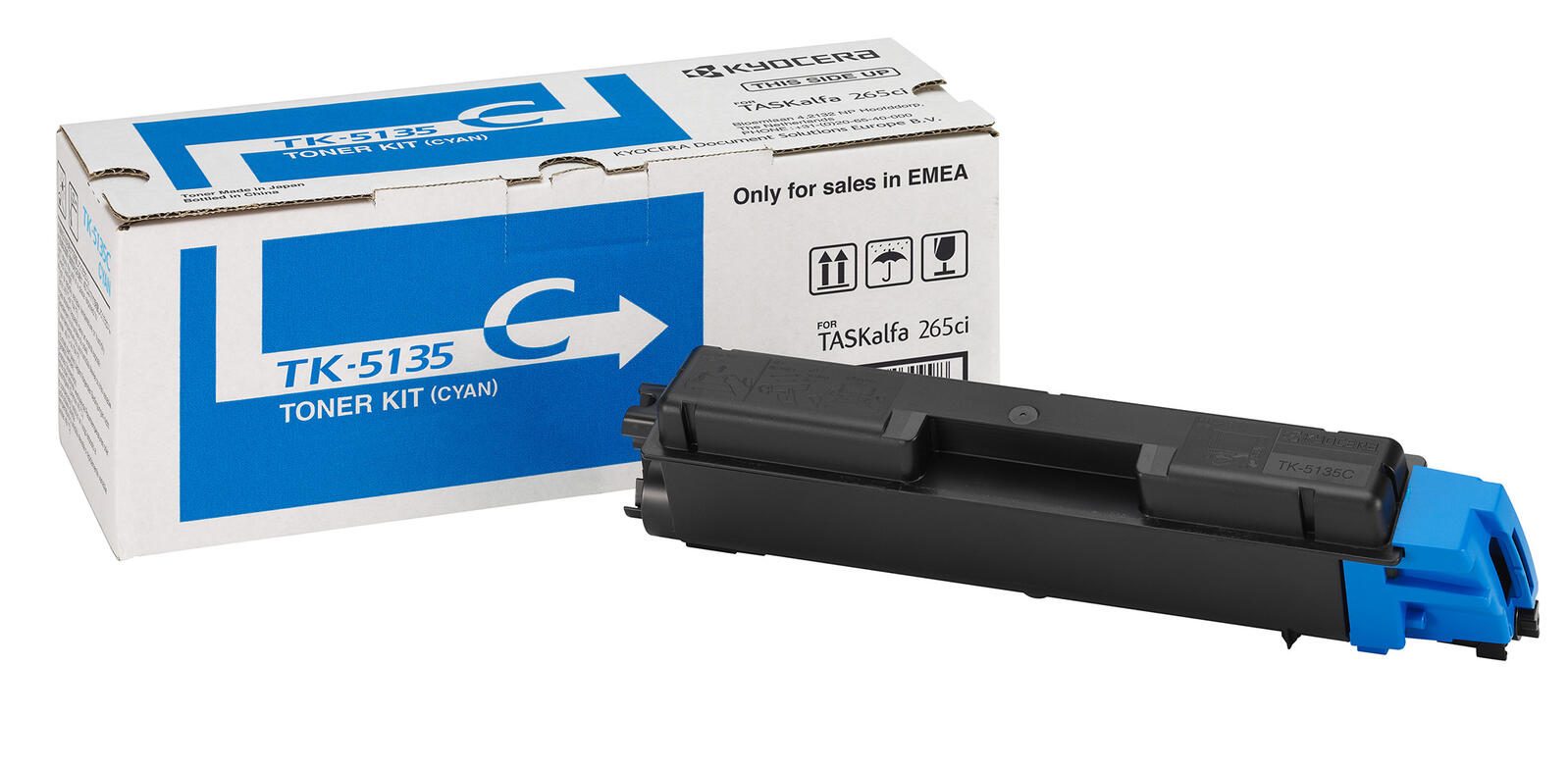 Kyocera Original TK-5135C Toner cyan 10.000 Seiten (1T02PACNL0) für TASKalfa 265ci, 266ci