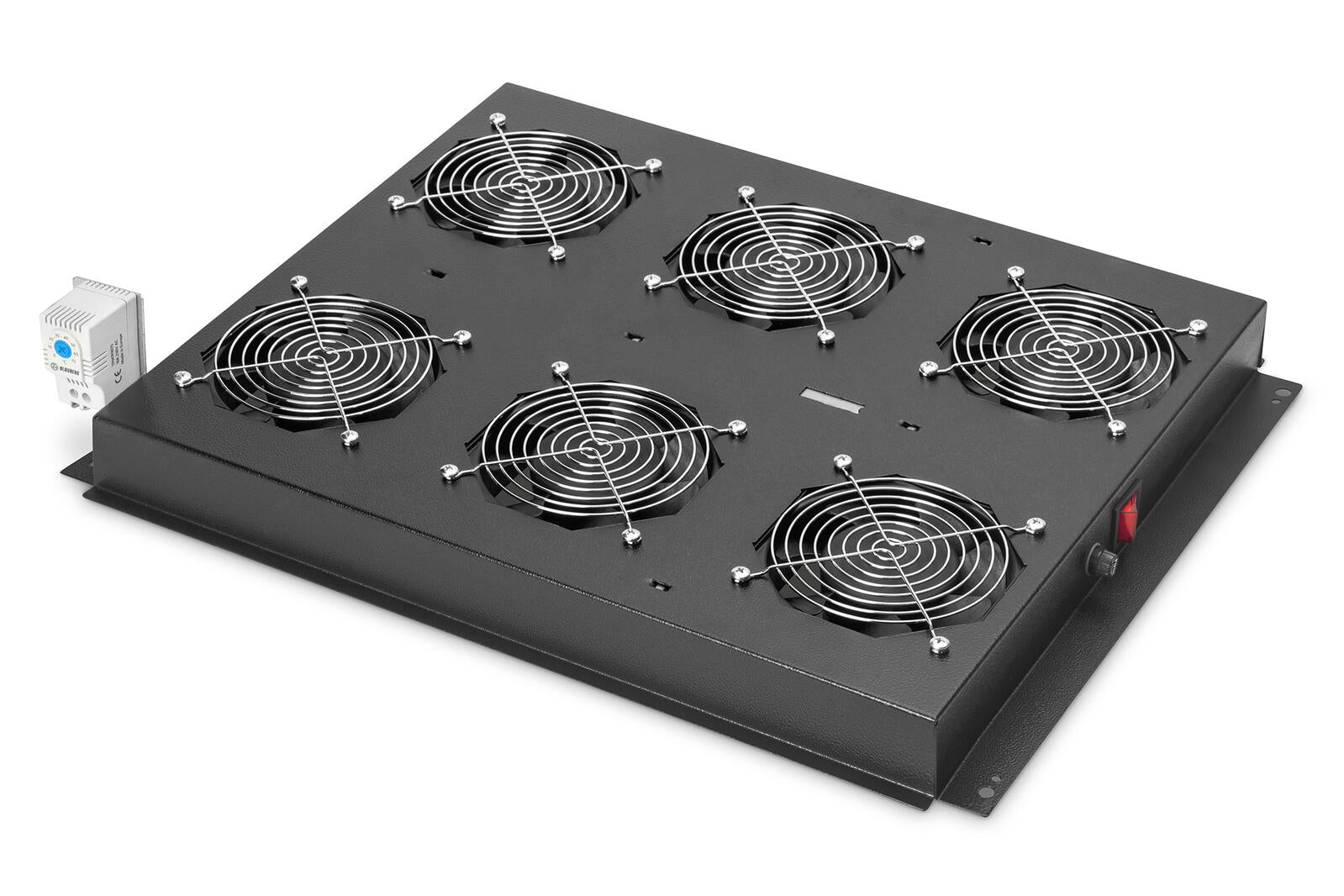 Digitus Dachlüftermodule für 19' Unique Schränke 6 Lüfter RAL9005 schwarz