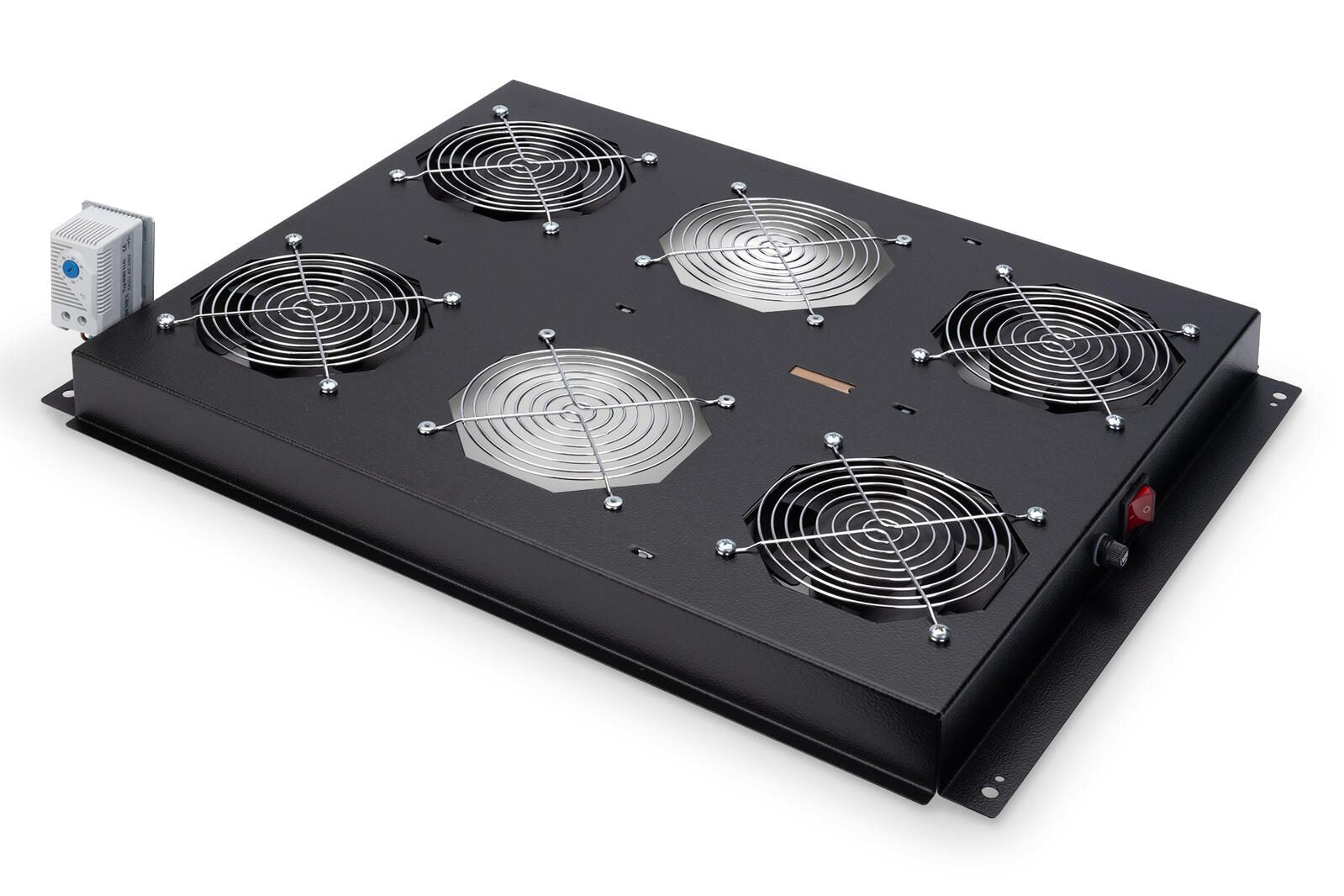 Digitus Dachlüftermodule für 19' Unique Schränke 4 Lüfter RAL9005 schwarz