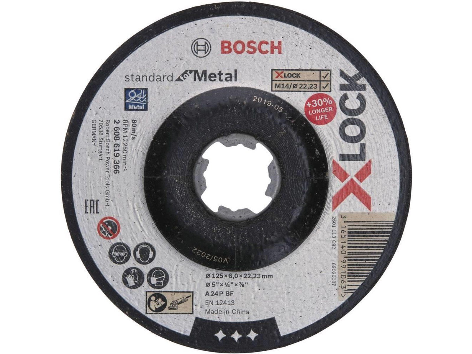Bosch 2608619366 X-LOCK Grinding disc (off-set) 1-piece 125 mm 22.23 mm 1 pc(s)