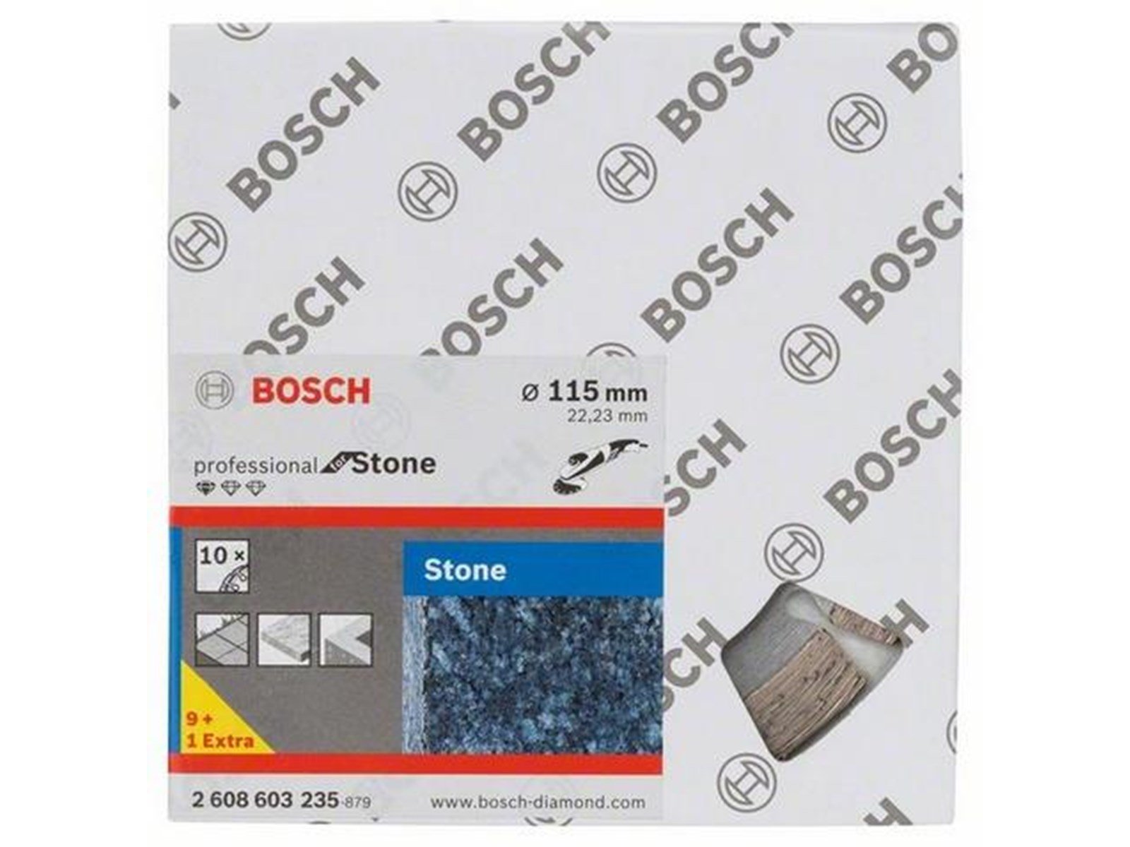 Bosch Diamond Cutting Disc 115 x 22.23 mm 10 pcs.