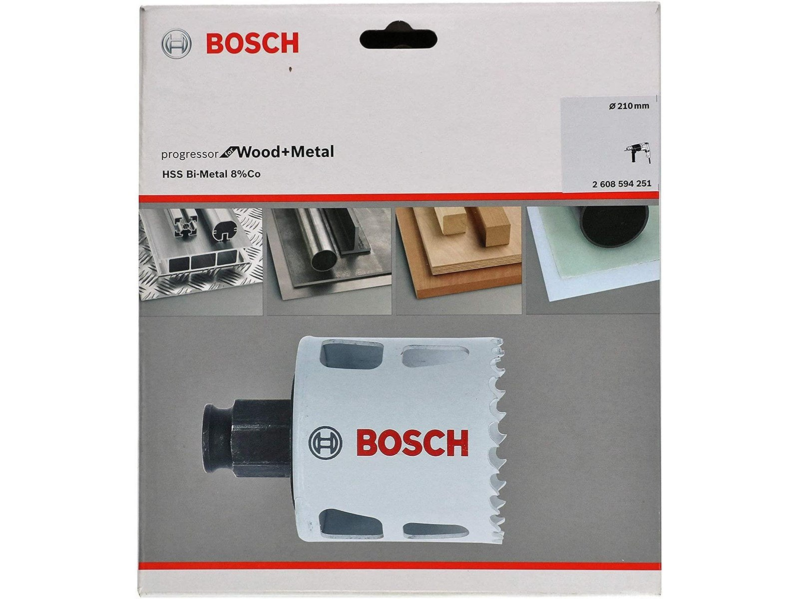 Bosch Hole Saw HSS-BIM PowerChange 210 mm