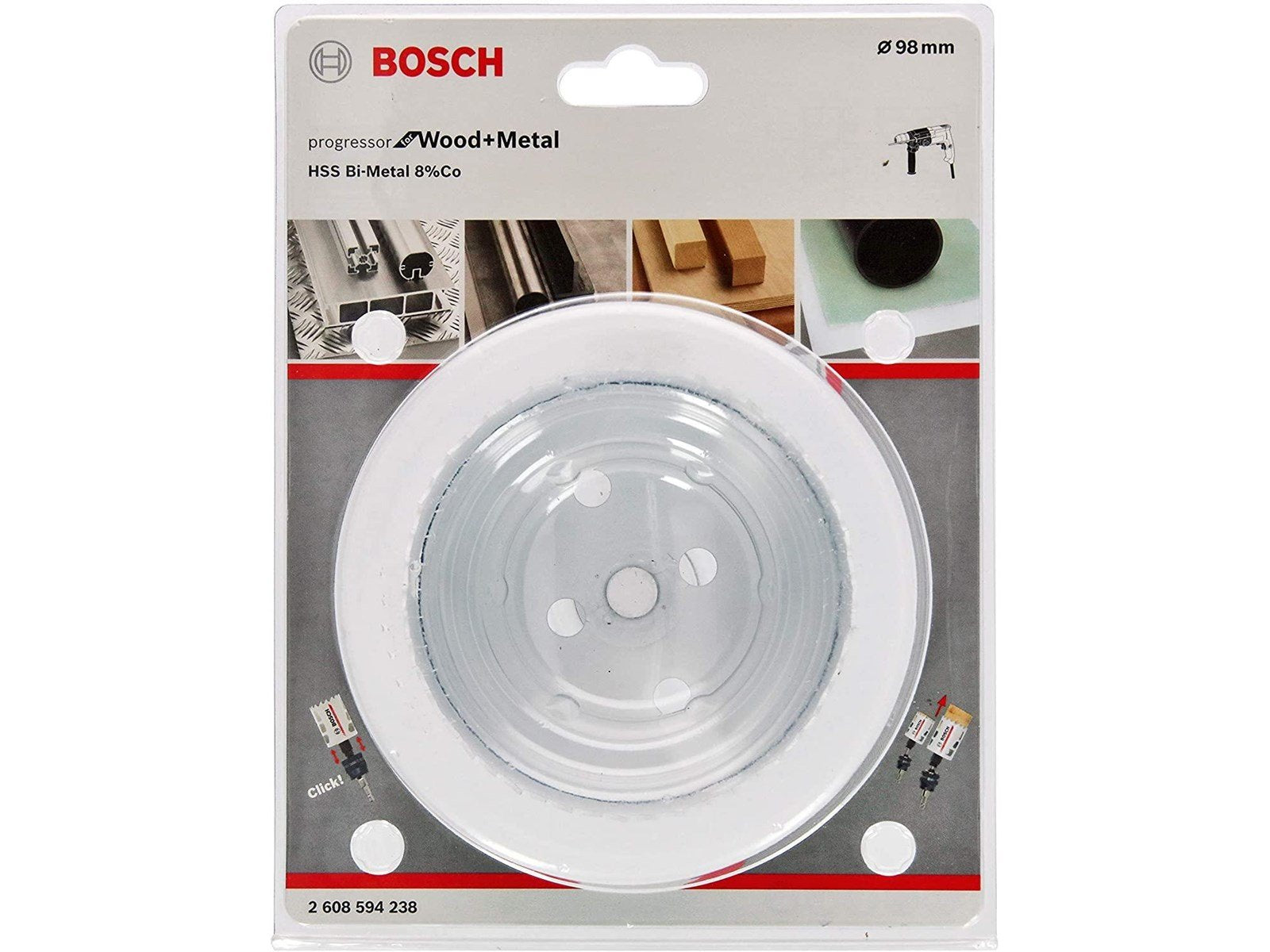 Bosch Hole Saw HSS BIM PowerChange 98 mm