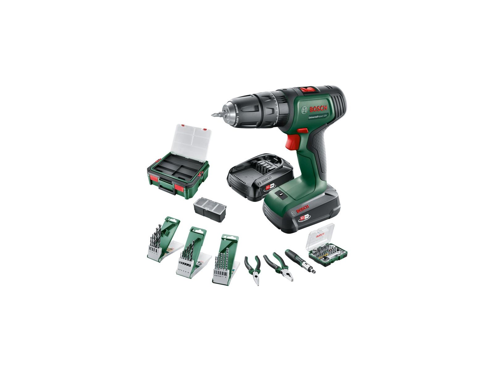 Bosch Universal Impact 18V + SystemBox 1.5/2.5AH M/46AC