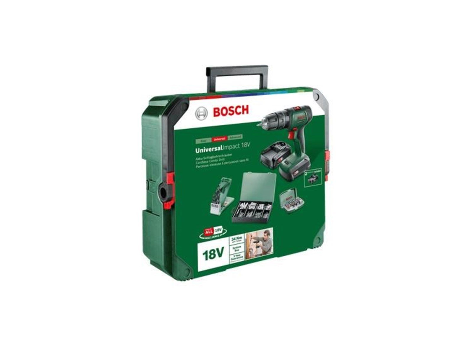 Bosch Universal Impact 18V + SystemBox 1.5/2.5AH M/46AC