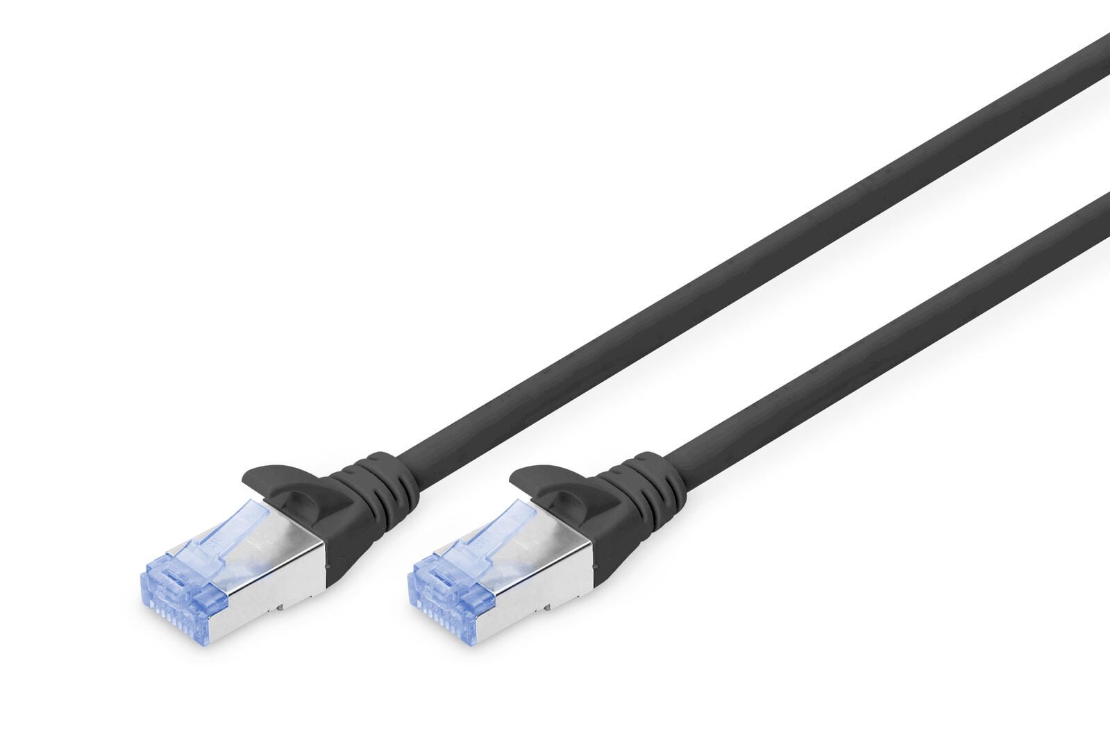 DIGITUS Patch-Kabel RJ-45 (M) zu RJ-45 (M) 5m CCA SF/UTP Cat 5e schwarz (DK-1532-050/BL)