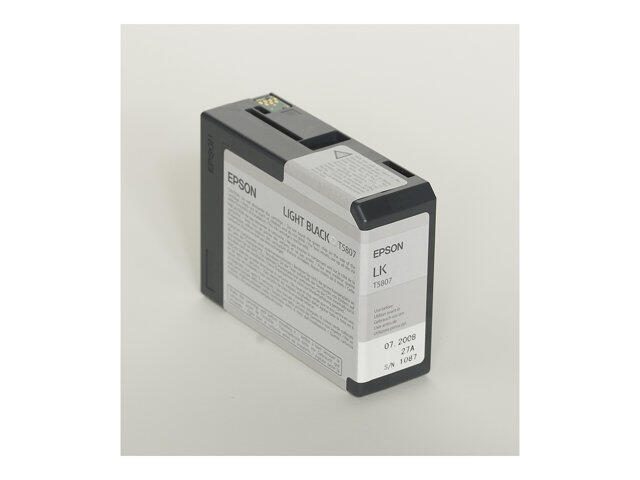 Epson Original T5807 Druckerpatrone schwarz hell 80ml (C13T580700)