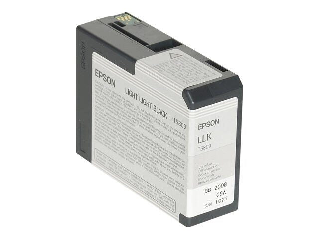 Epson Original T5809 Druckerpatrone schwarz hell hell 80ml (C13T580900)