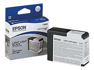 Epson Original T5809 Druckerpatrone schwarz hell hell 80ml (C13T580900)