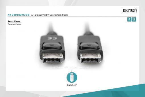 DIGITUS DisplayPort-Anschlusskabel 3m