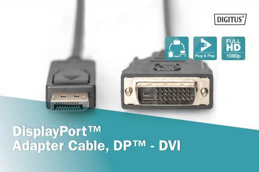 DIGITUS DisplayPort-Adapterkabel - DisplayPort / DVI 3m