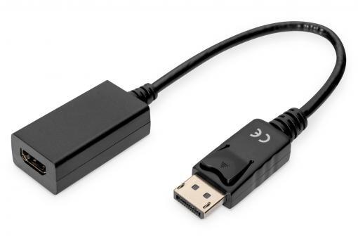 DIGITUS DisplayPort-Adapterkabel - DisplayPort / HDMI 0,15m
