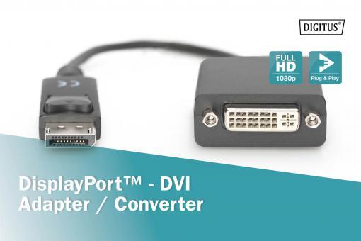 DIGITUS DisplayPort-Adapterkabel - DisplayPort / DVI-D 0,15m