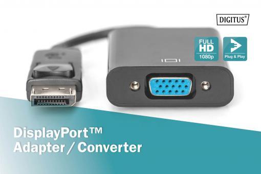 DIGITUS DisplayPort-Adapterkabel - DisplayPort / VGA 0,15m