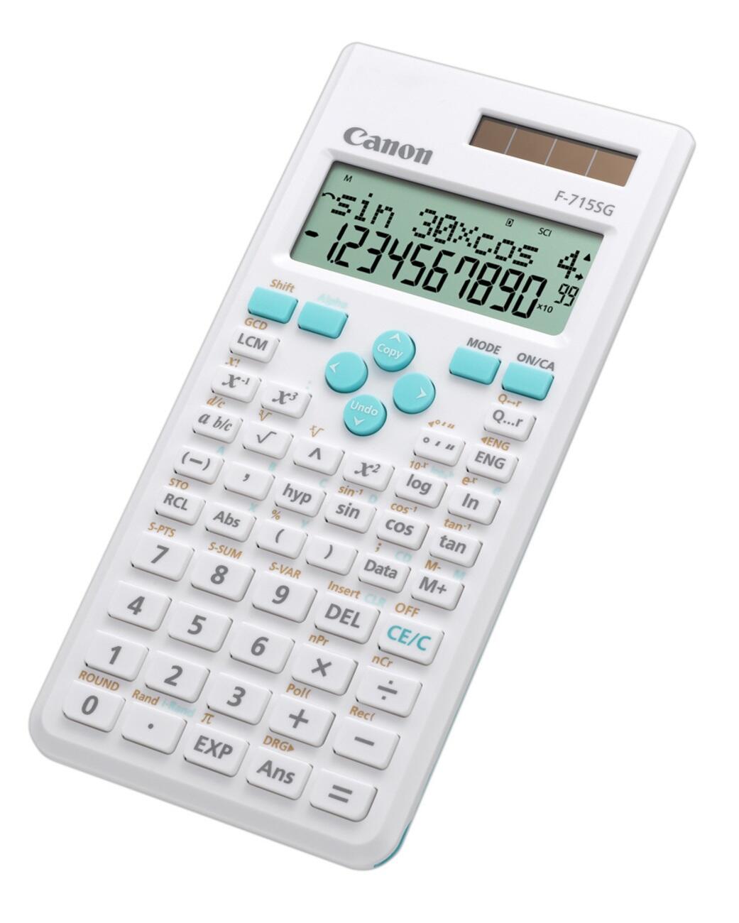Canon F-715SG-WHB Wissenschaftlicher Rechner 10 Stellen + 2 Exponenten 250 Funktionen