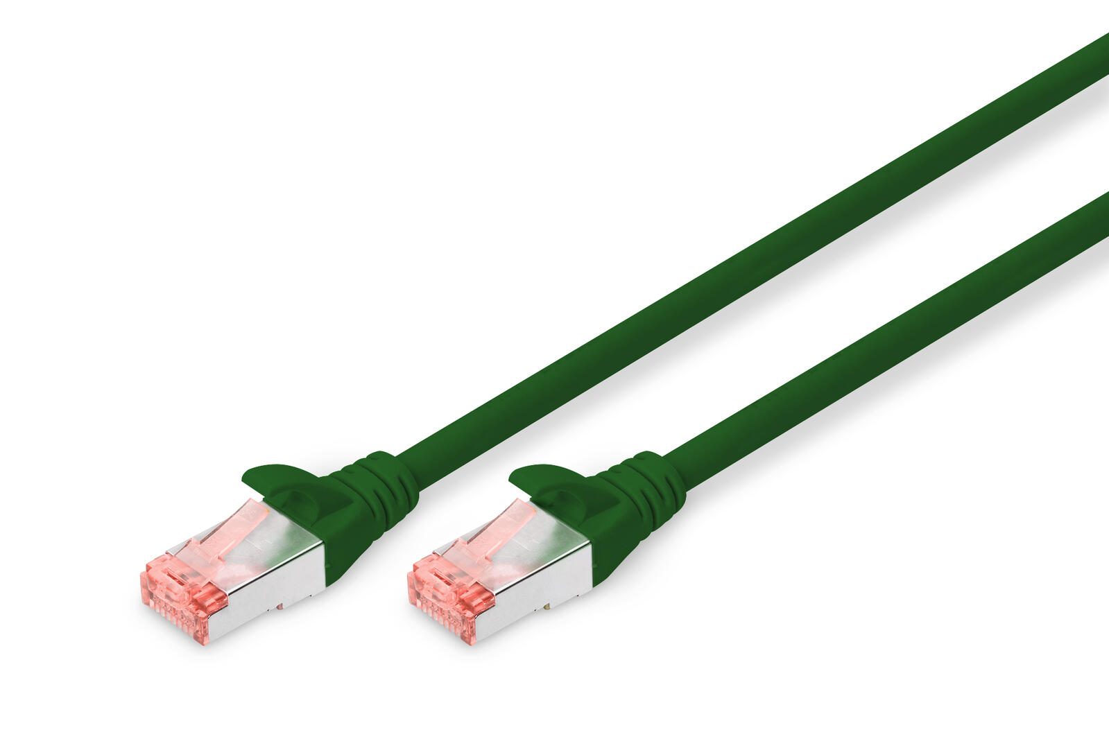 DIGITUS Patch-Kabel RJ-45 (M) zu RJ-45 (M) 5m Kupfer S/FTP Cat 6 grün (DK-1644-050/G)