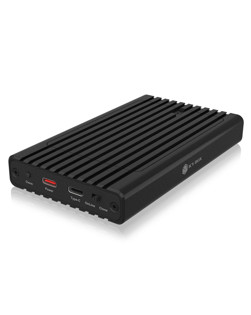 Geh. IcyBox mit Klonfunktion fьr M.2 NVMe SSDs USB3.2 Gen2 retai