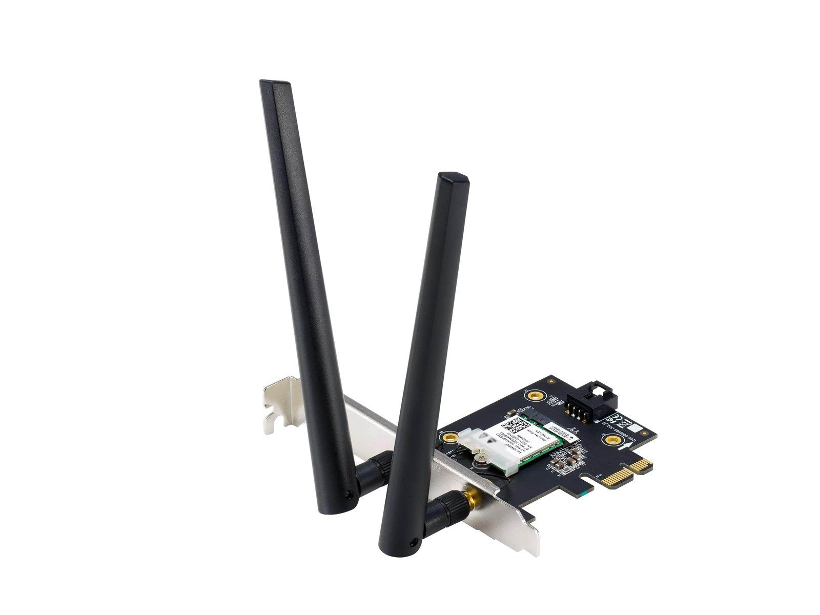 ASUS PCE-AX1800 Dual Band PCI-E WiFi 6 (802.11ax). Bluetooth 5.2 WPA3 network security OFDMA and MU-MIMO