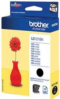 Brother Original LC-121BK Druckerpatrone schwarz 300 Seiten (LC121BK)