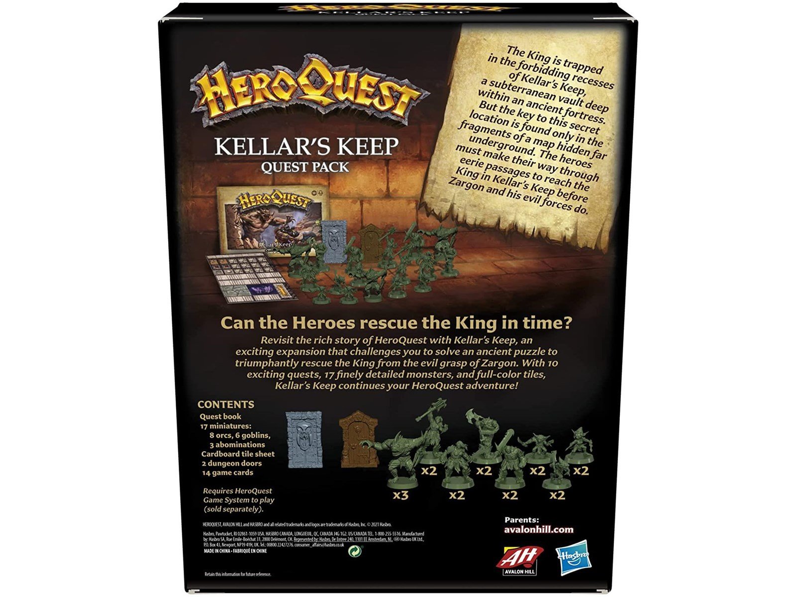 Avalon Hill Heroquest Kellar's Keep Expansion (ENG)